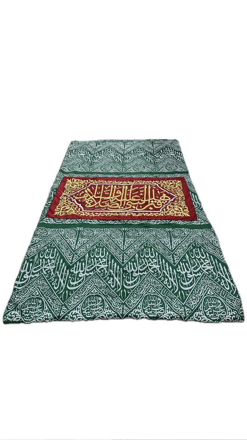 Red Kiswah Masjid Al Nabwi Prophet Chamber Islamic Wall Art